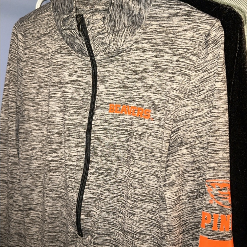 Beavers Pink Gray Zip-Up Jacket